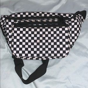 Checkered fanny pack
